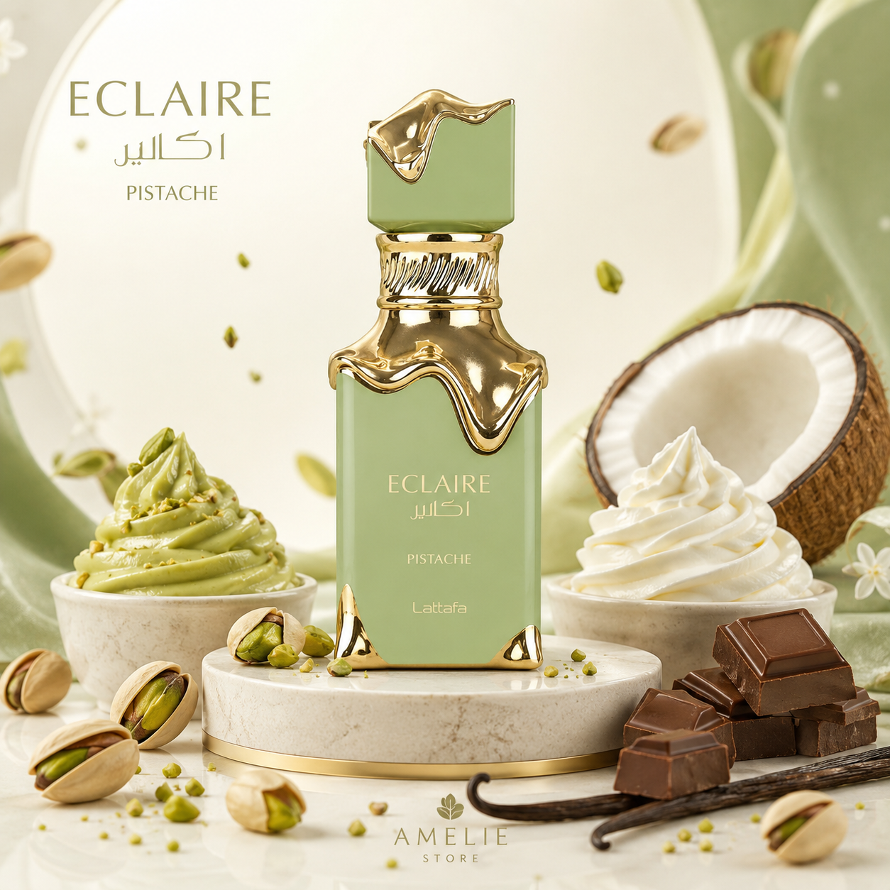Perfume Eclaire Pistache Lattafa 100ML