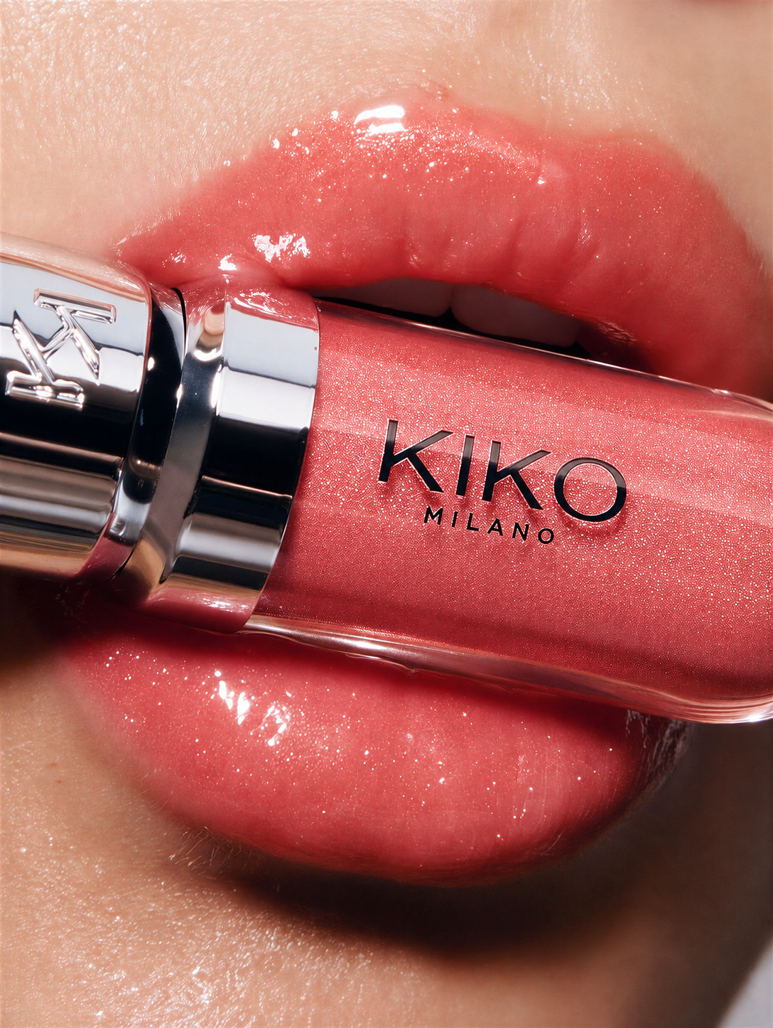 Tono 32  – Rosa Coral con Destellos | 3D Hydra Lipgloss Kiko Milano