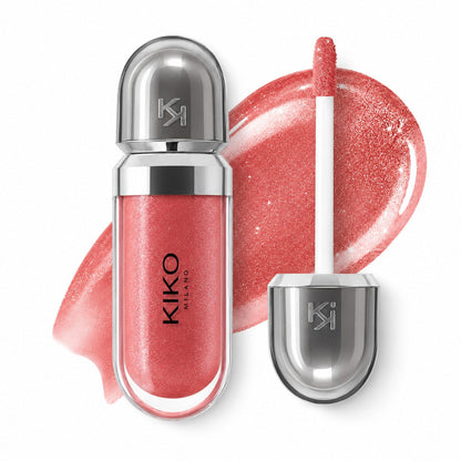 Tono 32  – Rosa Coral con Destellos | 3D Hydra Lipgloss Kiko Milano
