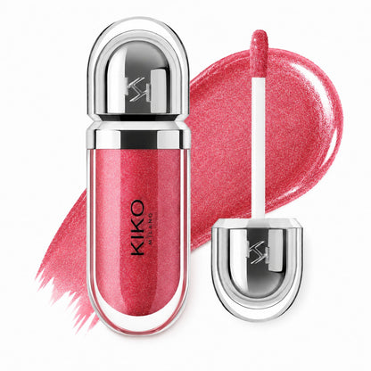 Tono 22 – Rosa Medio con Destellos | 3D Hydra Lipgloss Kiko Milano