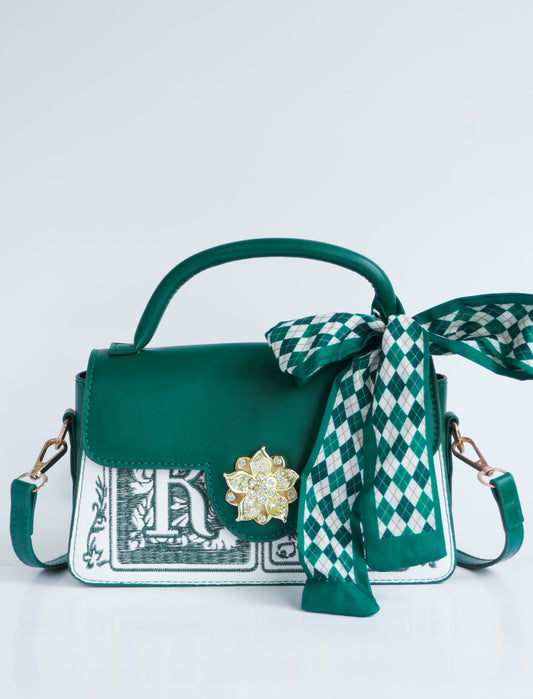 Bolso Flor Verde Ref. 400 -6