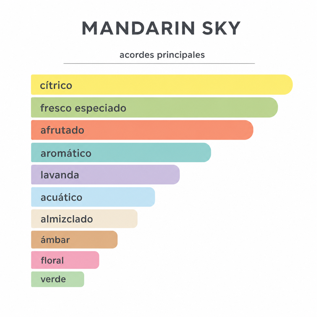 MANDARIN SKY  Vintage 100ML - Escala de notas olfativas