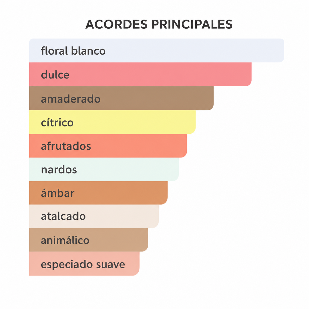 Lattafa Afeef 100ml - Escala de notas olfativas