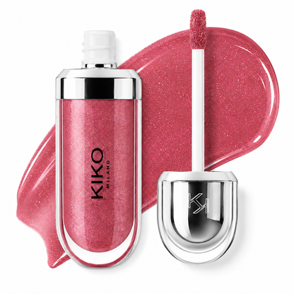 Tono 17  – Rosa Frambuesa con Destellos | 3D Hydra Lipgloss Kiko Milano